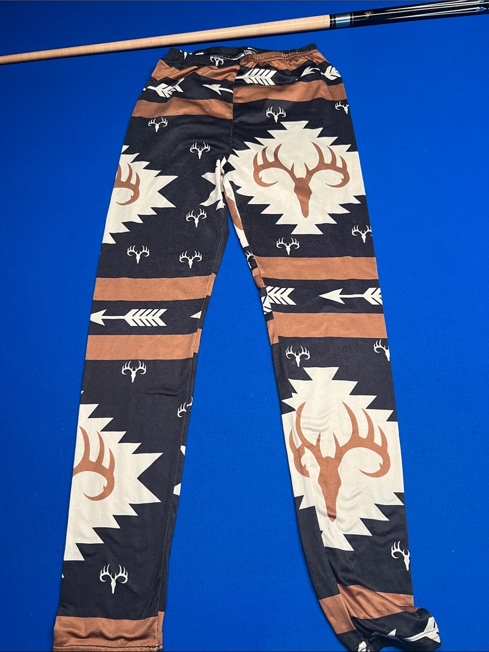Black and Brown Tribal Deer Print leggings